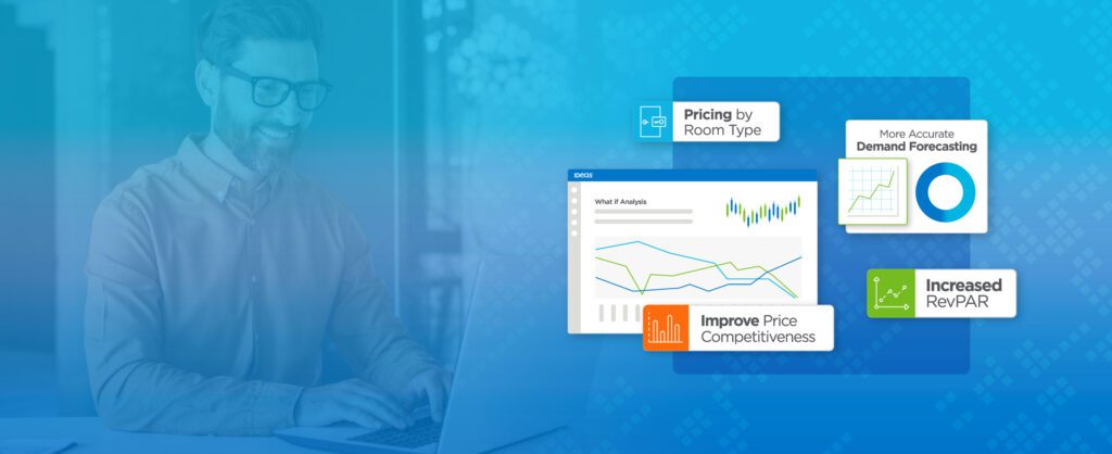 Decorative blue header graphic with mock user interface examples.
